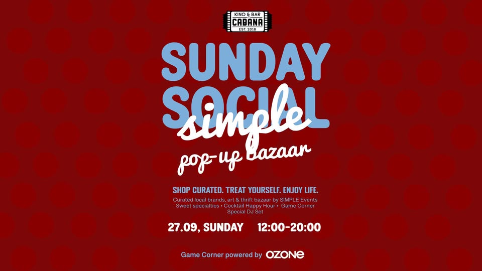 Sunday Social by SIMPLE | Kino Cabana