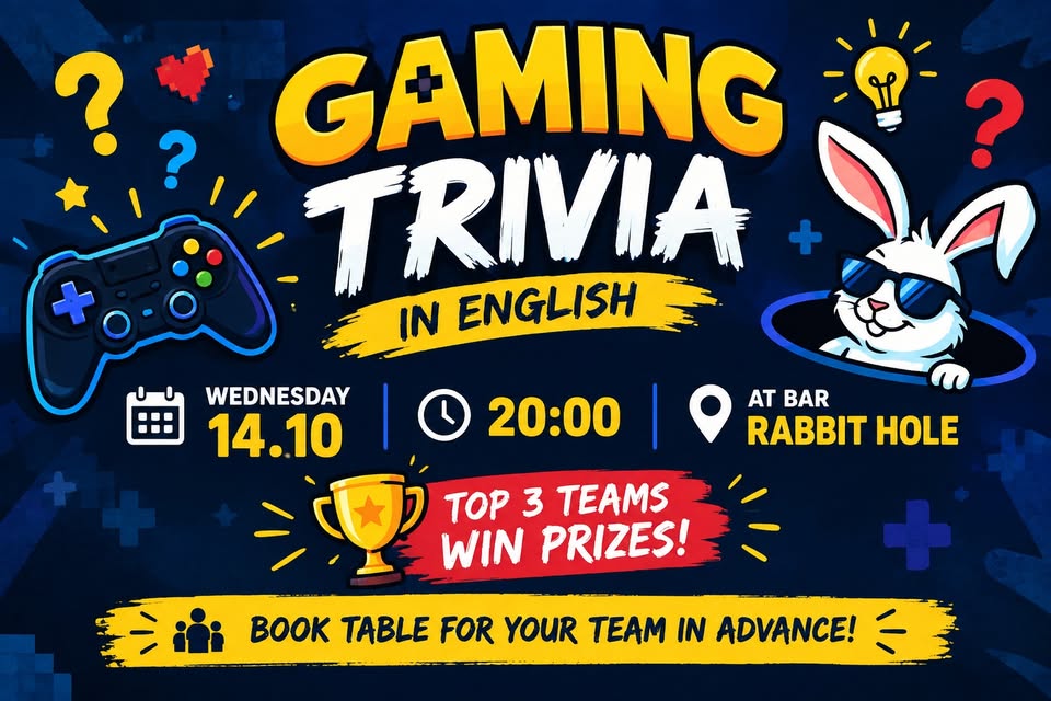 GAMING QUIZ IN ENGLISH - 14.10 WED