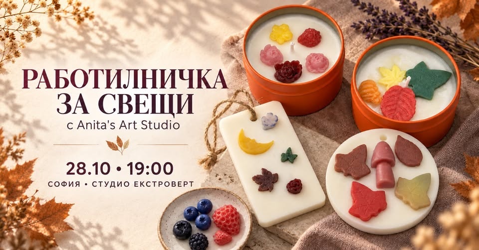 Работилничка за свещи | с Anita’s Art Studio