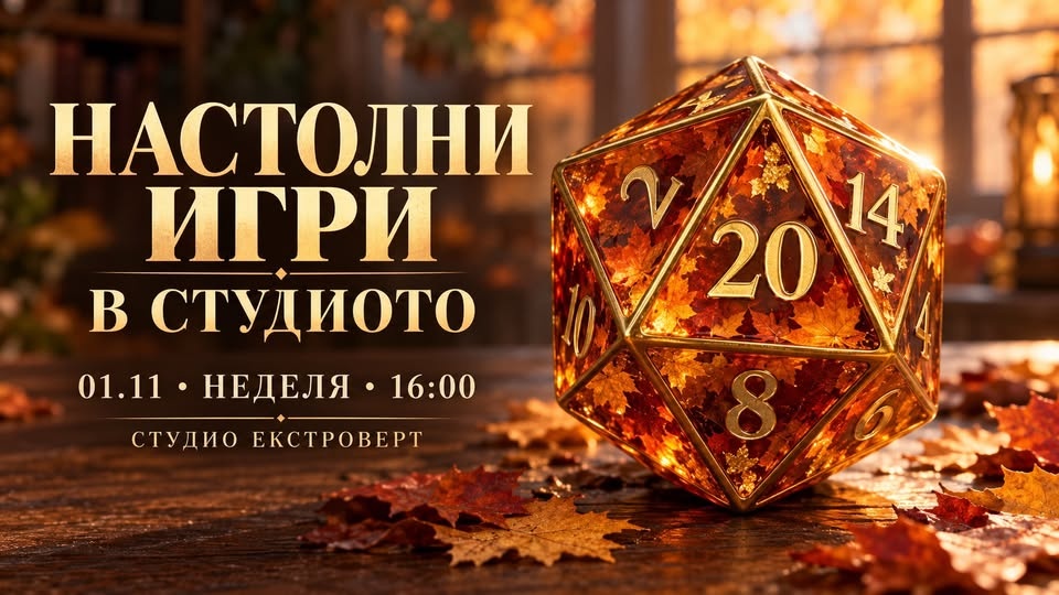 Настолни игри в студиото | Ела сам или с компания