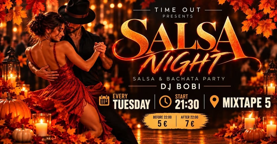 TIME OUT — Salsa & Bachata Night с DJ Bobi