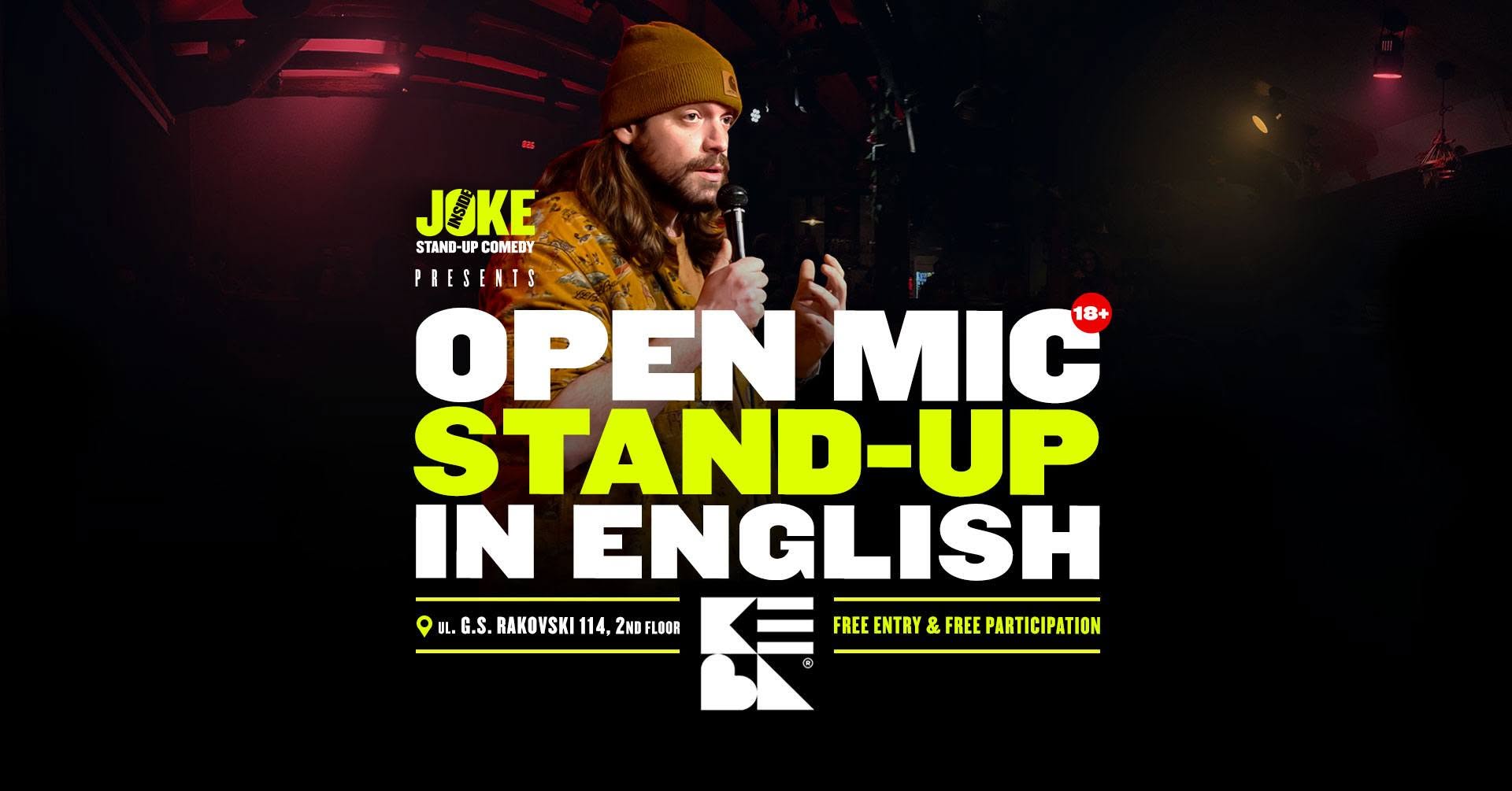 Open Mic Stand-up Comedy in English // Inside Joke x KEVA // 7 SEPT