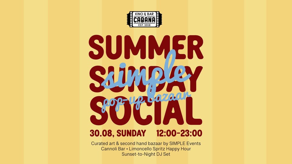 Summer Sunday Social by SIMPLE